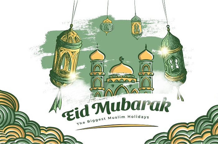 Ilustrasi lebaran.