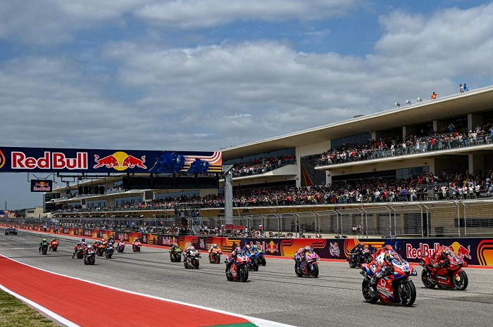 Ilustrasi balapan MotoGP Amerika 2023.