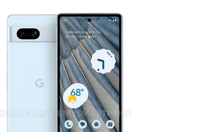 Gambar render Google Pixel 7a.