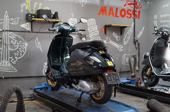 Ilustrasi Vespa matic, cek 5 area ini sebelum mudik lebaran.