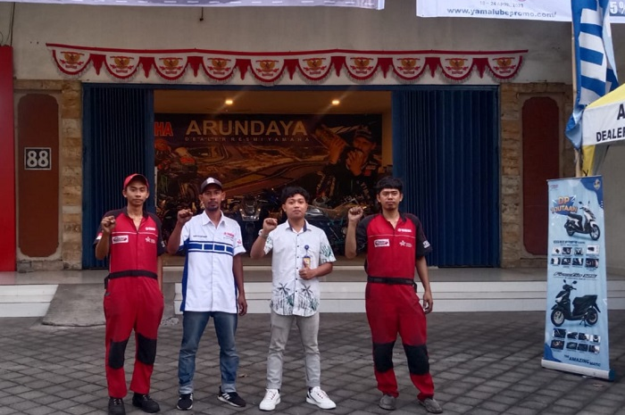 Yamaha Bengkel Jaga di area Bali.