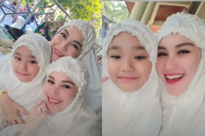 Ayu Ting Ting rayakan momen Lebaran 2023 bareng keluarga.