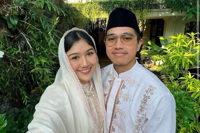 Erina Gudono dan Kaesang Pangarep lebaran