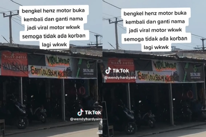Bengkel motor curang yang sempat viral Hen's Motor Sentul ganti nama jadi Viral Motor.