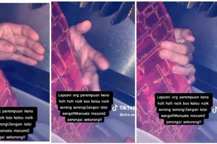 Seorang pria tertangkap kamera hendak melakukan pelecehan saat naik kendaraan umum.