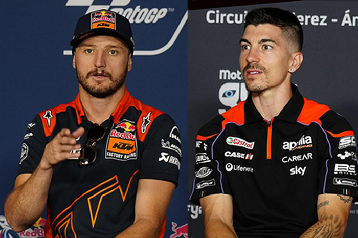 2 pembalap reguler MotoGP 2023 Jack MIller (kiri) dan Maverick Vinales (kanan) bisa bikin kejutan di MotoGP Prancis 2023 kalau sampai terjadi bikin Marc Marquez kalah telak
