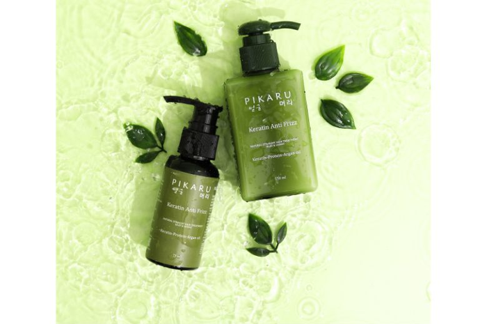 Produk terapi keratin Pikaru. 