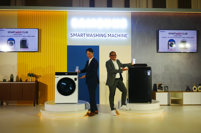 ASUS memperkenalkan 2 mesin cuci pintar yaitu BESPOKE AI Washer Dryer Combo dan Top Load Inverter Ecobubble yang bnisa diatur melalui aplikasi