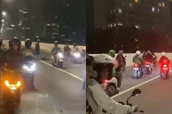 Kecelakaan motor korban meninggal dunia di JLNT Casablanca.