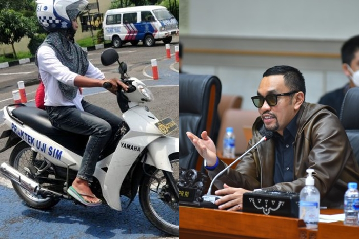 Ahmad Sahroni bilang materi ujian SIM sulit.