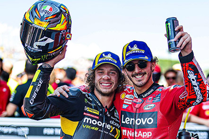 Inilah bintang baru MotoGP 2023, Marco Bezzecchi dan Francesco Bagnaia, keduanya jadikan rivalitas dan persahabatan bisa bersatu padu di persaingan kelas premier MotoGP