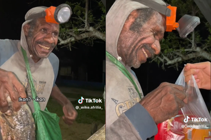Viral di TikTok seorang ayah jual ikan malam hari lantaran butuh uang saat lapar.