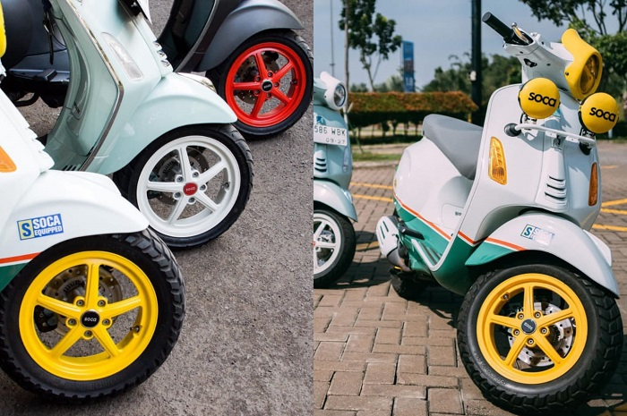 Pelek SOCA R-AS baru dirilis plug n play buat modifikasi motor Vespa Sprint dan Primavera.