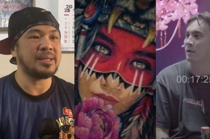 Hendric Shinigami adalah seniman tato yang membuat gambar wajah Syahnaz di punggung Rendy Kjaernett.