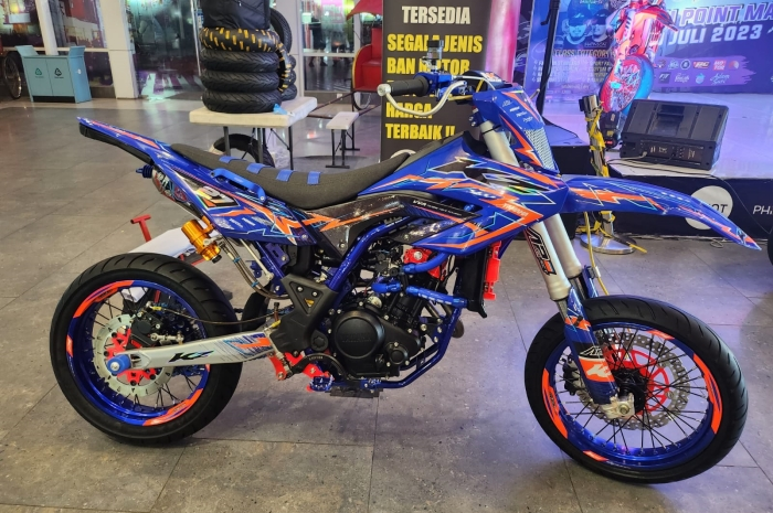 Yamaha WR155R modifikasi di Makassar Moto Contest