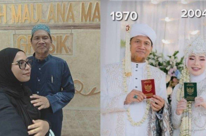 Viral di TikTok pernikahan beda usia hingga 39 tahun.