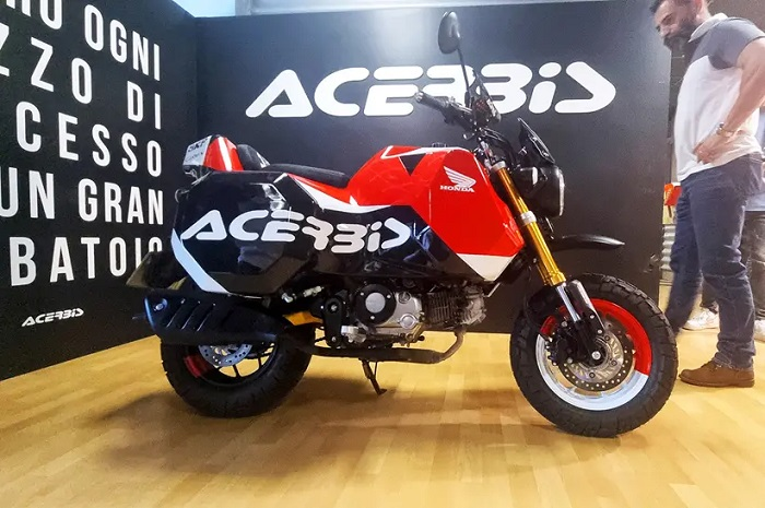 Acerbis AC50, modifikasi motor berbasis Honda Monkey, bikin Suzuki Thunder keki.