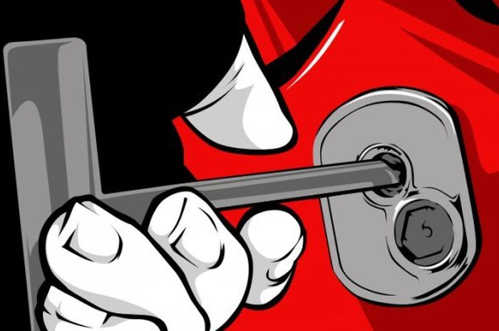 Gambar ilustrasi kunci letter T yang dipakai maling motor