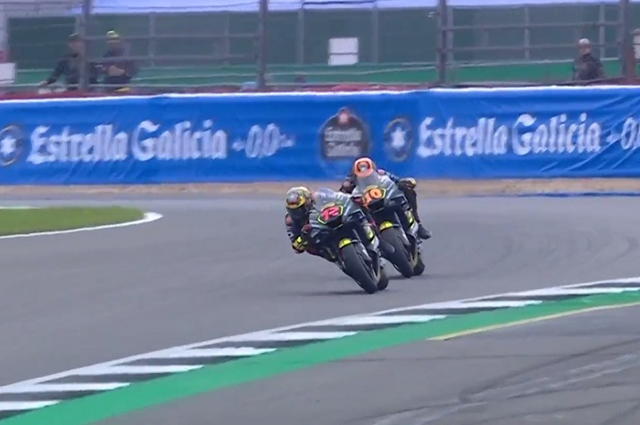 Tim Valentino Rossi alias Mooney VR46 Racing Team ngamuk, Marco Bezzecchi dan Luca Marini jadi yang tercepat di FP1 MotoGP Inggris 2023.