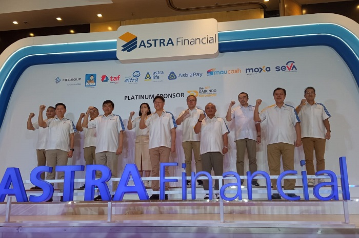 Board of Direction Astra Financial dalam acara Media Gathering Astra Financial - GIIAS 2023] di Menara Astra, Tanah Abang, Jakarta Pusat, Senin (7/8/2023).