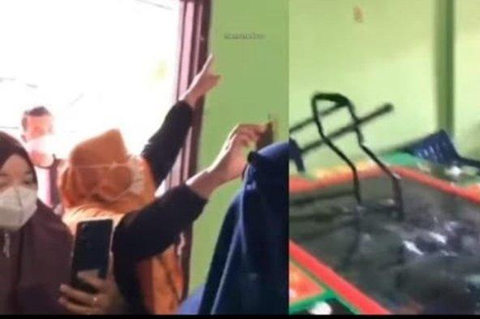 Emak-emak geruduk tambak ikan di Binjai yang jadi tempat judi