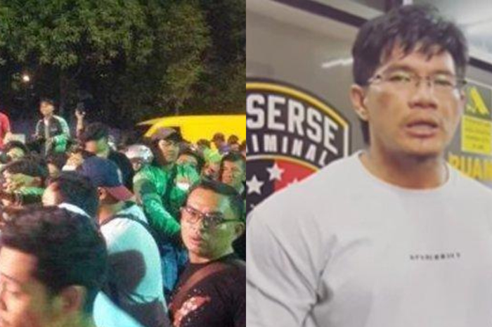 Laurendra Hutagalung, content creator dan timnya dikepung driver ojol di Tebet gara-gara konten tegur pelanggar lawan arah.
