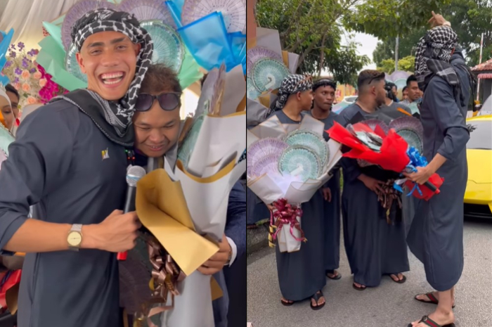 Viral pria beri amplop sumbangan Rp 300 juta.