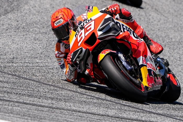 Marc Marquez malah loyo di FP1 MotoGP Catalunya 2023, beda jauh dengan Aleix Espargaro.