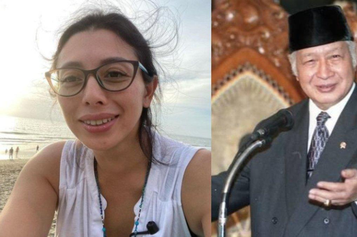 Eno Sigit dan mendiang Soeharto. 
