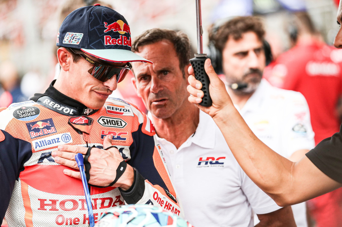 Finish di P11 Sprint Race MotoGP Catalunya Marc Marquez malah senang