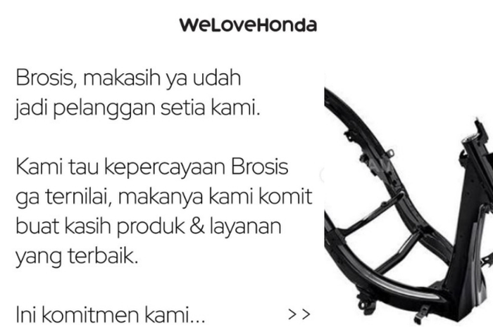 Postingan di akun Instagram resmi Honda digempur netizen, bahas soal rangka eSAF sampai permintaan recall.