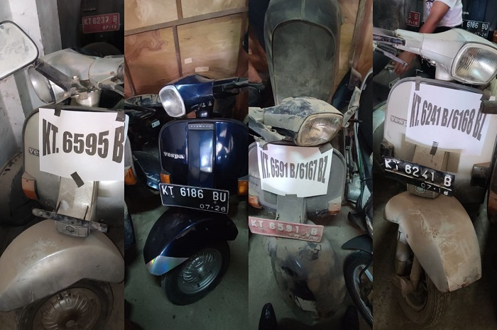 Ilustrasi Vespa PX yang dilelang di Samarinda.