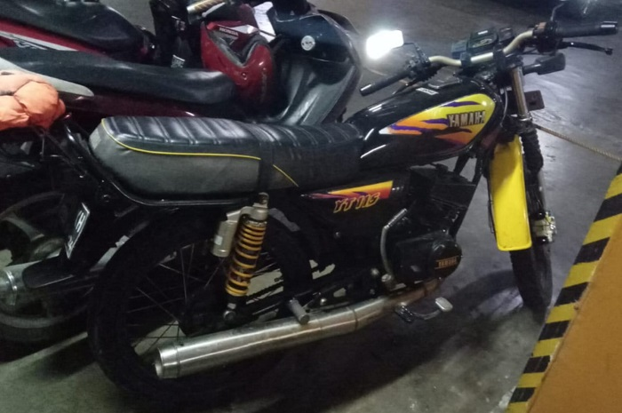 Motor 2-tak Yamaha YT 115 milik Rahmawan sudah lulus uji emisi berkat servis knalpot.