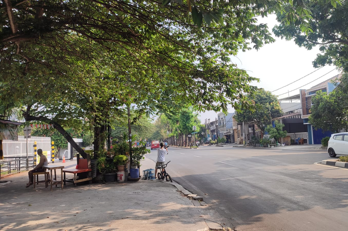 Lokasi demo terkait rangka eSAF sesuai surat izin ke Kapolres Jakarta Timur terpantau sepi, Kamis (14/9/2023).