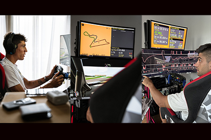 Aleix Esaprgaro dan Jorge Martin pakai cara unik pelajari sirkuit internasional Buddh venue MotoGP India 2023 pakai game balapan