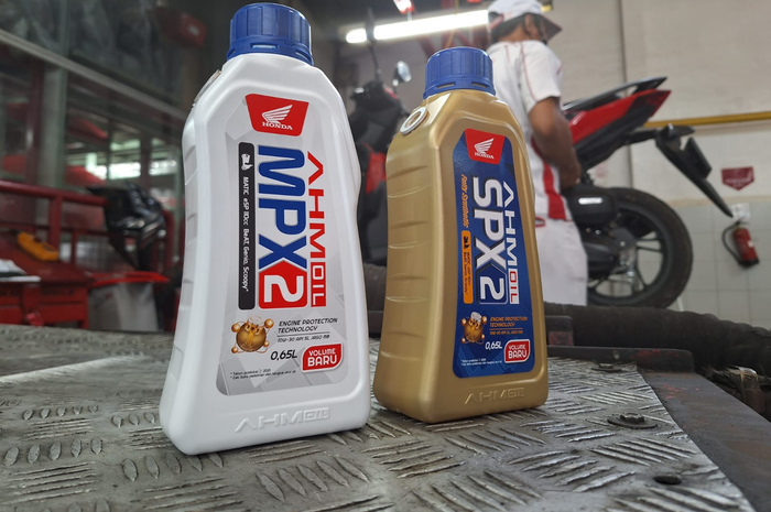 AHM Oil MPX2 0,65 liter harganya Rp 49 ribu, sedangkan yang SPX2-nya Rp 60 ribu