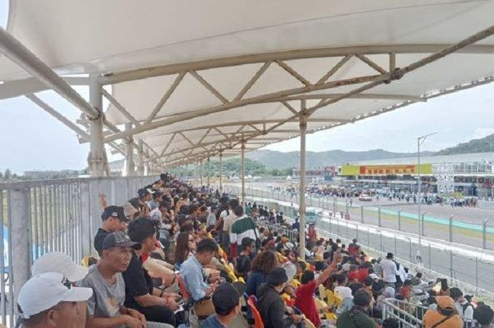 Ilustrasi penonton MotoGP Mandalika 2023.