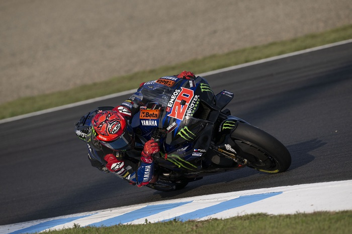 Ilustrasi pembalap Yamaha Fabio Quartararo di MotoGP Mandalika 2023