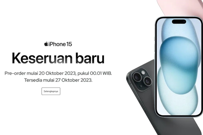 Erajaya membuka PO iPHone 15 Pada tanggal 20 Oktober