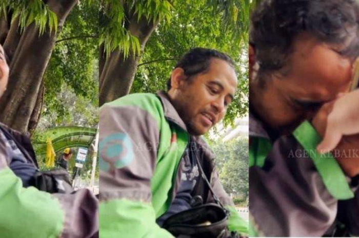 Driver ojol viral tolak makan makanan dari wanita di pinggir jalan 