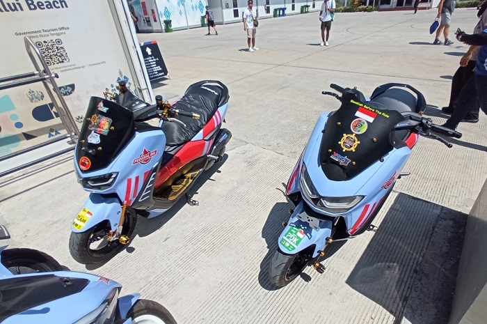 Modifikasi Yamaha NMAX jadi motor paddock di MotoGP Mandalika 2023.