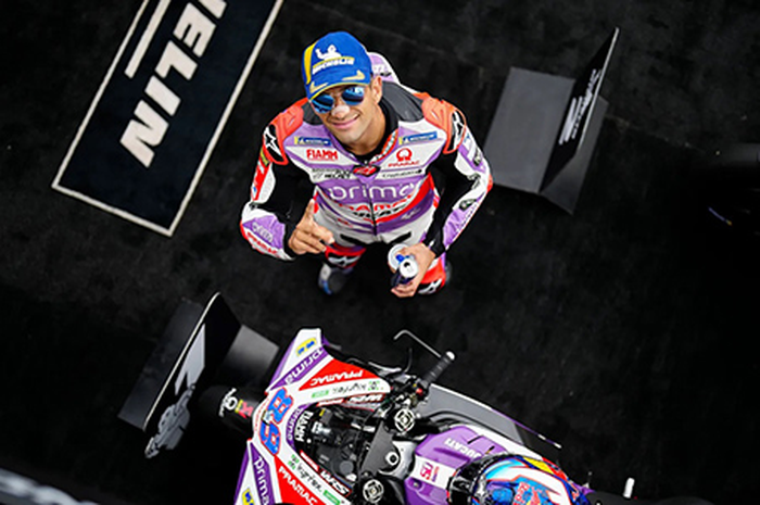 Jorge Martin pantas keki di MotoGP Australia 2023, Sabtu (21/10/2023), cuma kalah 1 lap saja, tapi kalahnya banyak banget