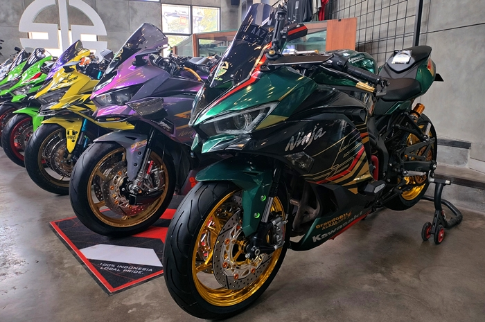 Kawasaki Ninja ZX-25R modifikasi tampilan moge look