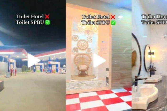 Toilet mewah di SPBU Sukabumi viral di TikTok.