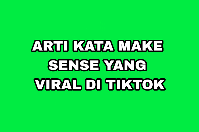 arti kata make sense