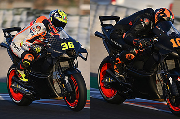 Joan Mir (kiri) dan Luca Marini (kanan) di Repsol Honda Team MotoGP 2024, duet pembalap langka dan butuh tahunan biar kejadian