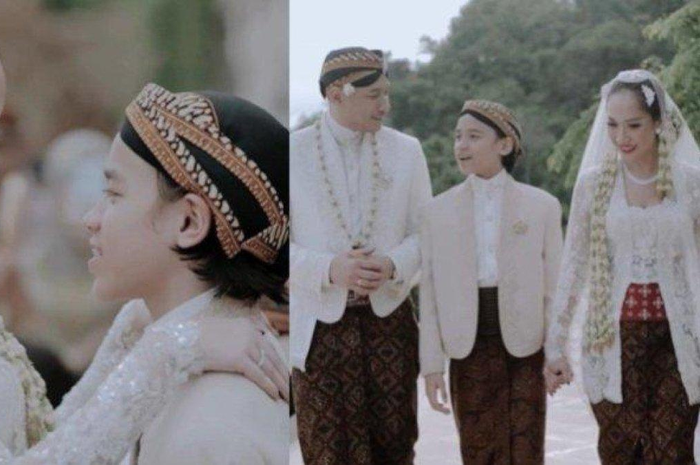 Potret bahagia Noah Sinclair di hari pernikahan sang ibu