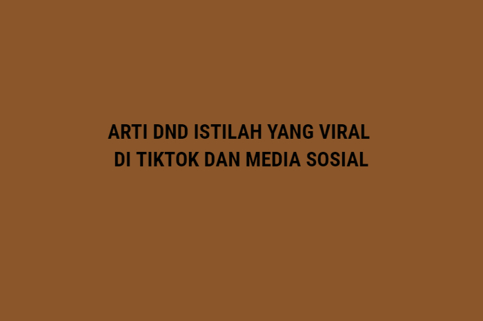 Arti DND