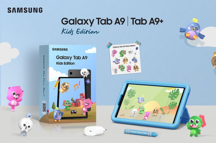 Samsung merilis Galaxy Tab A9 series Kids Edition yang didesain untuk pemakaian oleh anak-anak