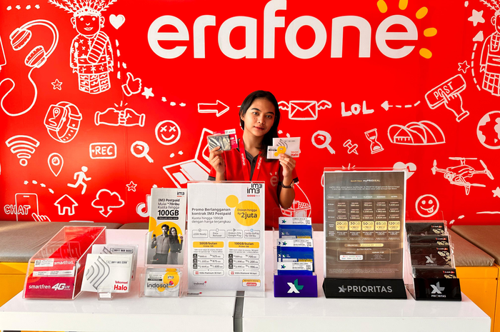 Erafone berkolaborasi dengan 4 operator lokal hadirkan paket data yang menarik bagi konsumen di Indonesia